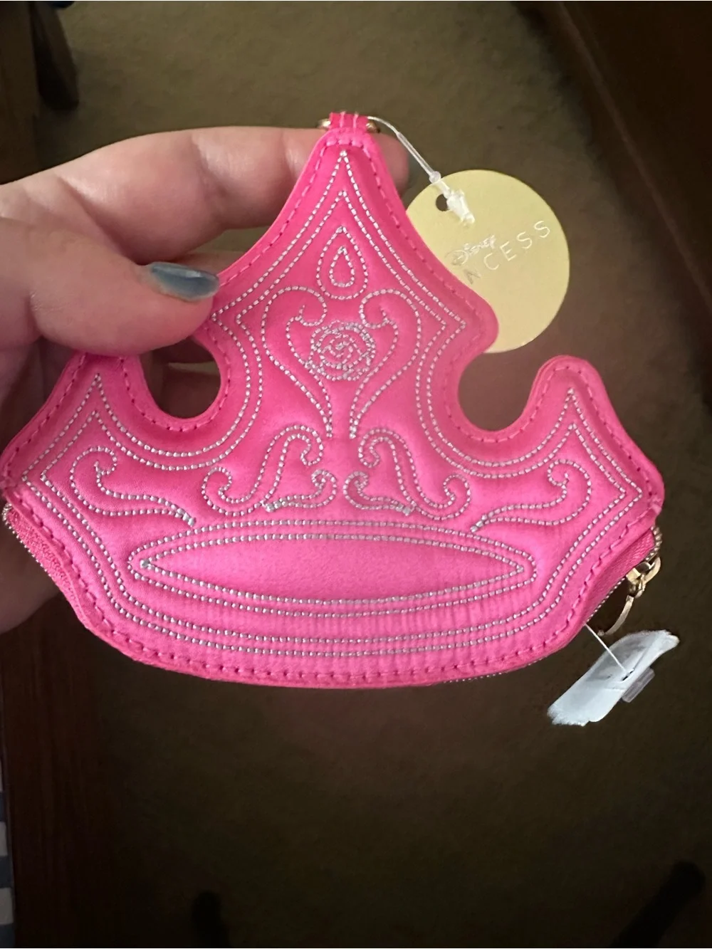 Bath & Body Works Princess Aurora Pink Crown Coin Purse
